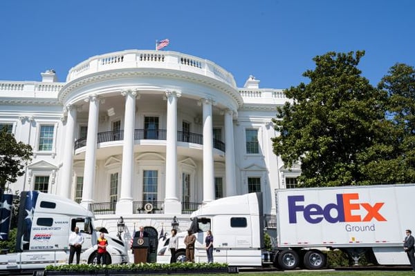 FedEx Ground Truck at White House